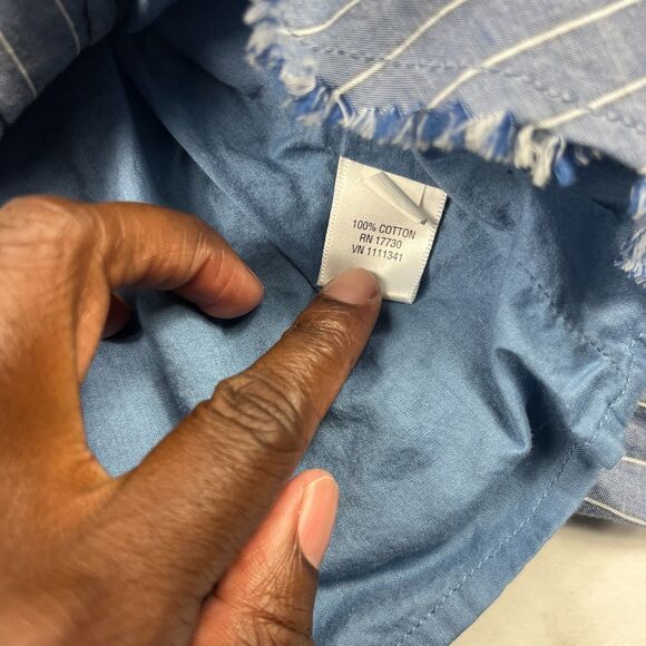 Converse Wrap Dress Striped V-Neck Tie Waist S Flowy Casual Boho Relaxed Fit - Picture 8 of 10